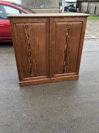 The cabinets are the most demanding part of the project but once those are done you can add the appliances and everything else you need to make the kitchen the first thing you need to do when making cabinets for your outdoor kitchen is measure the space where you intend to place them. Superb Pitch Pine School Kitchen Cupboard Aegm