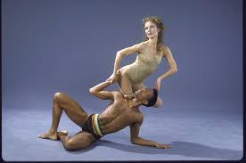 Martha Graham Dance Company, studio portrait of dancers Judith Garay and  Steve Rooks in "Circe", choreography by Martha Graham