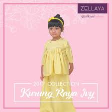 Baju kurung moden material : Baju Kurung Budak Peplum 0 4 Tahun Yellow Free Hair Clip Shopee Malaysia
