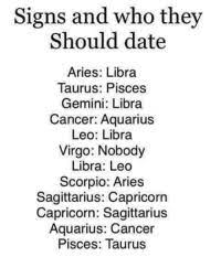 Well, if an aries can't date a cancer, you'd think a cancer can't date an aries. 25 Best Gemini Libra Memes Than Memes Https Memes The Signs Memes