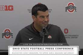 Ryan Day Greg Schiano Address Media Ahead Of Ohio State Season Opener Land Grant Holy Land