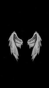 Black And White Angel Wings Wallpaper Iphone Wallpaper Musa Akkaya Duvar Kagidi Mypin Wings Wallpaper Angel Wallpaper Dark Wallpaper