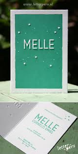 Voor Melle Mochten We Dit Strakke Kaartje Ontwerpen En Drukken Via Een Preeg Komt Zijn Naam En Wat St Geboortekaartjes Jongen Geboortekaartjes Geboortekaarten