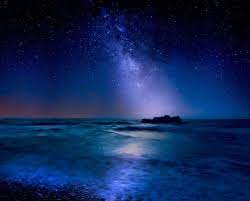 milky way over mediterranean sea 美しい景色 景色 夜空