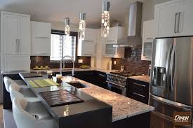 Les Armoires D L M Inc Cuisine En Merisier 2 Couleurs Home Kitchens Kitchen Design Kitchen Remodel