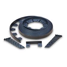 Best4garden no dig edging economy. Easyflex No Dig Plastic Landscape Edging Kit 40 Feet Black