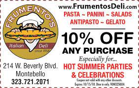 Order delivery or pickup from frumento's italian market on 214 w beverly blvd, montebello, ca. Indoor Media Testimonial Aj Frumento Frumento S Italian Deli Vons Testimonials Indoormedia Com