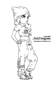 Make a coloring book with hip hop for one click. Hip Hop Dancer Lineart Coloring Pages Coloring Books Hip Hop Girl