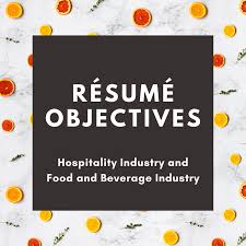 Sample Objectives For A Resume For The Hospitality Industry Toughnickel Money