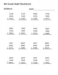 4th Grade Worksheets With Math Exercises 4th Grade Math Worksheets 4th Grade Math Math Addition Worksheets