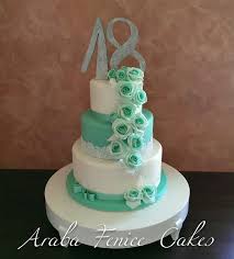 Torta Diciottesimo Cascata Di Rose Tiffany E Merletto Araba Fenice Cakes Torte Di Compleanno Torte Idee Per Il Compleanno