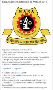 Syarat kemasukan telah dilonggarkan kepada 3a dan 3b (calon semenanjung) dan 3a 2b 1c (calon sabah. Mrsm Kuching On Twitter Semakan Kemasukan Tingkatan 1 Dan Tingkatan 4 Ke Maktab Rendah Sains Mara Bagi Tahun 2017