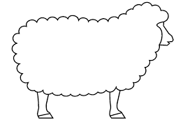 art graphique tracer des silhouettes de personnages et d animaux en maternelle le mouton modeles artisanat moutons coloriage licorne imprimable
