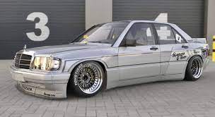 Anda adalah orang yang saya akan bantu. Mercedes Benz 190e W201 Wide Body Kit Rocket Bunny