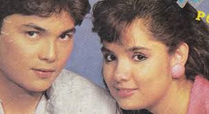 Publicity photo of Ms Snooky and Gabby Concepcion for the Moviestar  magazine of their Regal movie, THE GRADUATES, in 1986 Photo is mine