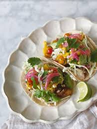 Crema for fish tacos greek yogurt. Summer Fish Tacos With Peach Salsa And Smokey Chipotle Crema Kendall Andronico