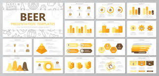 Set Of Beer And Bar Pub Elements For Multipurpose Presentation