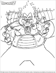 Dragon ball z coloring pages for kids. Dragon Ball Z Printable Coloring Page Coloring Library