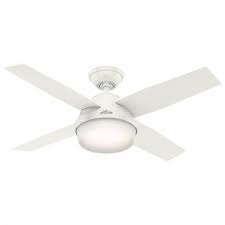The minka aire light wave fan features a unique design with rounded and distressed koa blades, so it's one of the best quiet ceiling fans to suit a modern and contemporary décor. Hunter Dempsey 44 Quiet Ceiling Fan With Led Light And Handheld Remote White 1 Unit Qfc