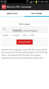 Pdfs are often used when distributing documents so that they're seen the same way by all parties. Word To Pdf Converter For Android Free Download