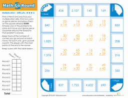 Free touch math worksheets images, math. Math Go Round Hard Worksheet Education Com