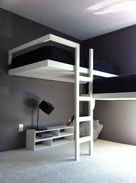 Design Fab Llc Cool Puter Setups And Gaming Loft Bed Setup Custom Bunk Beds Simple Bed For Children Or Cabins Custom Bunk Beds Cool Loft Beds Cool Bunk Beds