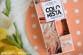 This shade might fade to green as it washes out. Review L Oreal Colorista Effects Balayage And Washout Peach Adjusting Beauty