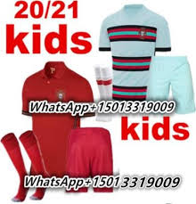 The portuguese will be wearing the sky blue away jersey in euro 2021 with the unique stripes of red and black. New 2020 2021 Kids Kit Portugal Soccer Jersey Men Shirt Euro 20 21 Ronaldo Joao Felix Quaresma Shirts Boys Kit T Shirts Buy On Zoodmall New 2020 2021 Kids Kit Portugal Soccer Jersey