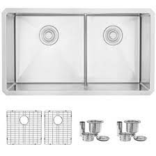This item blanco 441125 precis silgranit 60/40 double bowl undermount kitchen sink, 33 l x 18 w x 9.5 d, white blanco 513422 precis silgranit undermount kitchen sink, white,medium blanco 440851 installation clips for undermount silgranit sinks Stylish 32 Inch Low Divider 60 40 Double Bowl Undermount Stainless Steel Kitchen Sink Walmart Canada