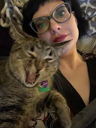 took pics while he was yawning