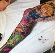 The biggest gallery of dragon ball z tattoos and sleeves, with a great character selection from goku to shenron and even the dragon balls themselves. Dragon Ball Z Tattoos The Ultimate Manga Anime Tattooli Com