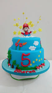 Each cake & cupcake is handmade daily for freshness. Super Mario Themed 5th Birthday Cake Cake By Cakesdecor