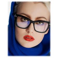 Cat Eye Glasses Tom Ford Style Glasses Tom Ford FT5882-B Cateye Glasses  With Orange Frame