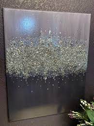 Finished in gold, oxidized brass, enamel, and more, these wall pictures are perfect to customize any space. Shadow Glitter Glass And Crushed Mirror Painting Glitter Wall Art Diy Art Art Diy