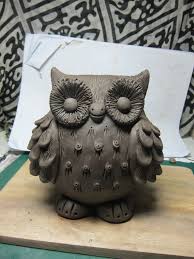 Playing With Clay Keramik Eule Clay Owl Topferarbeiten