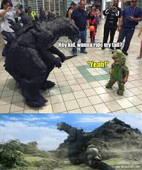 Godzilla And Little Godzilla Godzilla Funny Godzilla Godzilla Comics