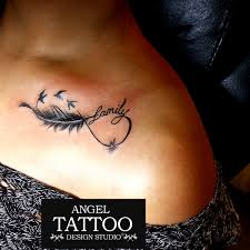 Here are 55 cool collar bone tattoos which may inspire you. Infinity Feather Collarbone Tattoo Novocom Top