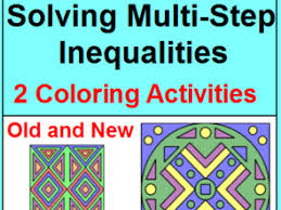 Solving inequalities > solving linear inequalities is the same as solving linear equations. Solving Multi Step Inequalities And Equations Coloring Activity Teaching Resources