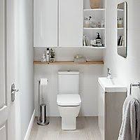 Castorama vous propose ce dont vous avez besoin pour l'alimentation des wc. Decorez Et Amenagez Vos Toilettes Comme Une Vrai Piece En Optimisant Les Rangement Dans Cet Espace Red Amenagement Toilettes Idee Deco Toilettes Amenagement Wc