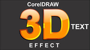 Coreldraw X8 3d Text Design Effects Corel Draw Font Tutorial Text Design Coreldraw Text Tutorial
