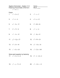 Students do not need to use any steps to isolate the variable. Algebra Worksheet Section 10 5 Fill Online Printable Fillable Blank Pdffiller