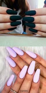 Cute Acrylic Nail Ideas Coffin Black Pin By Hailey Obrador On Ooouuuuu 3 With Images Coffin Nails Long Purple Nails Coffin Nails Matte