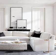 Opens in a new tab. Belgian Track Arm Slipcovered Customizable Sectional Living Room Designs Home Living Room Gold Living Room