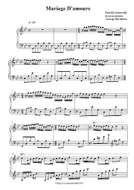 Mariage D Amour Paul Senneville George Davidson Piano Sheet Music Violin Sheet Music Sheet Music
