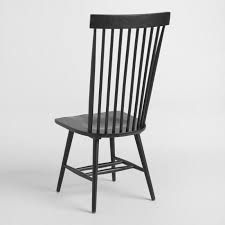Black Wood Kamron High Back Windsor Chairs Set Of 2 V4 Windsor Chair Chair Set Solid Wood Chairs