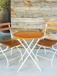 Cute Little Cafe Style Outdoor Seating Would Be Perfect For A Party Of Two Bistro Set Outdoor Bistro Set Outdoor Dining Chairs