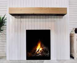 The first mantel pictured in this listing is made from cherry. Indoor Mantels Rustica