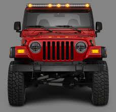 Quadratec J5 Led Light Bar Kit With Windshield Mounting Brackets For 97 06 Wrangler Tj Quadratec