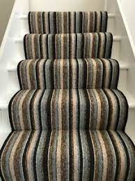 Carpet pile is manufactured in a loop, plush, or twist pile carpet format. Light Blue Stripe Loop Pile Carpet Stair Runner Ebay