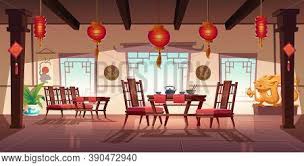 Transitional blue dining room has asian and coastal decor 5 photos. Chinese Restaurant Vector Photo Free Trial Bigstock